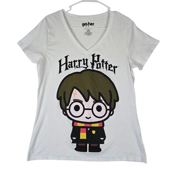 Harry Potter Tops - Harry Potter Cute Cartoon V-Neck Womens Tshirt top XL 0740